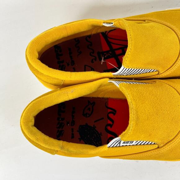 Nike SB Zoom Verona Slip PRM Men's 10 Yellow Running Athletic Shoes DM4424-700 - Picture 9 of 10